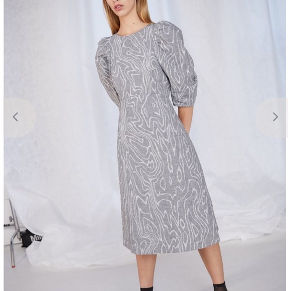 WHIT Dresses & Skirts - WHIT Glen check wood grey women’s size 2 dress